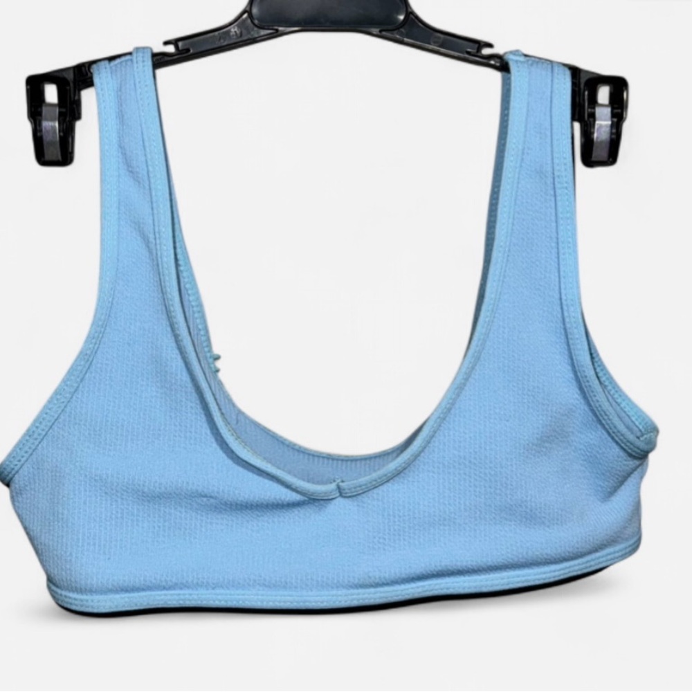 Elegant Light Blue Bikini Top